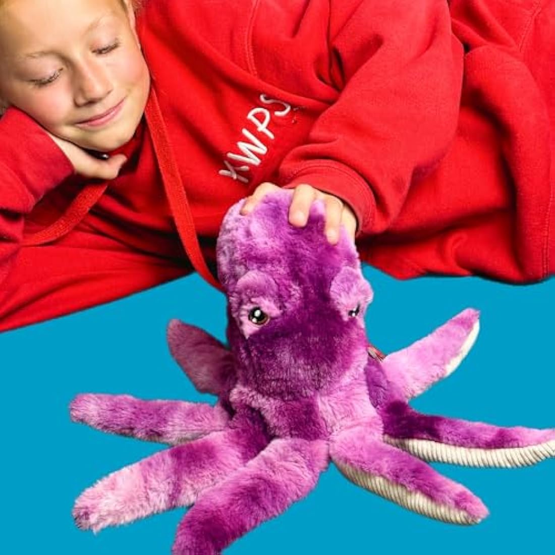 Deluxe Paws Plush Cuddly Soft Eco Toys 100% Recycled (Octopus)