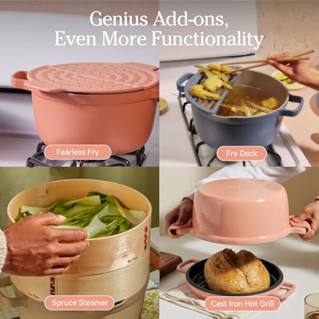 Our Place Perfect Pot - 5.2 L. Nonstick Ceramic Sauce Pan with Lid | Versatile Cookware for Stovetop and Oven | Steam, Bake, Braise, Roast | PTFE and PFOA-Free | Toxin-Free, Easy to Clean | Blue Salt