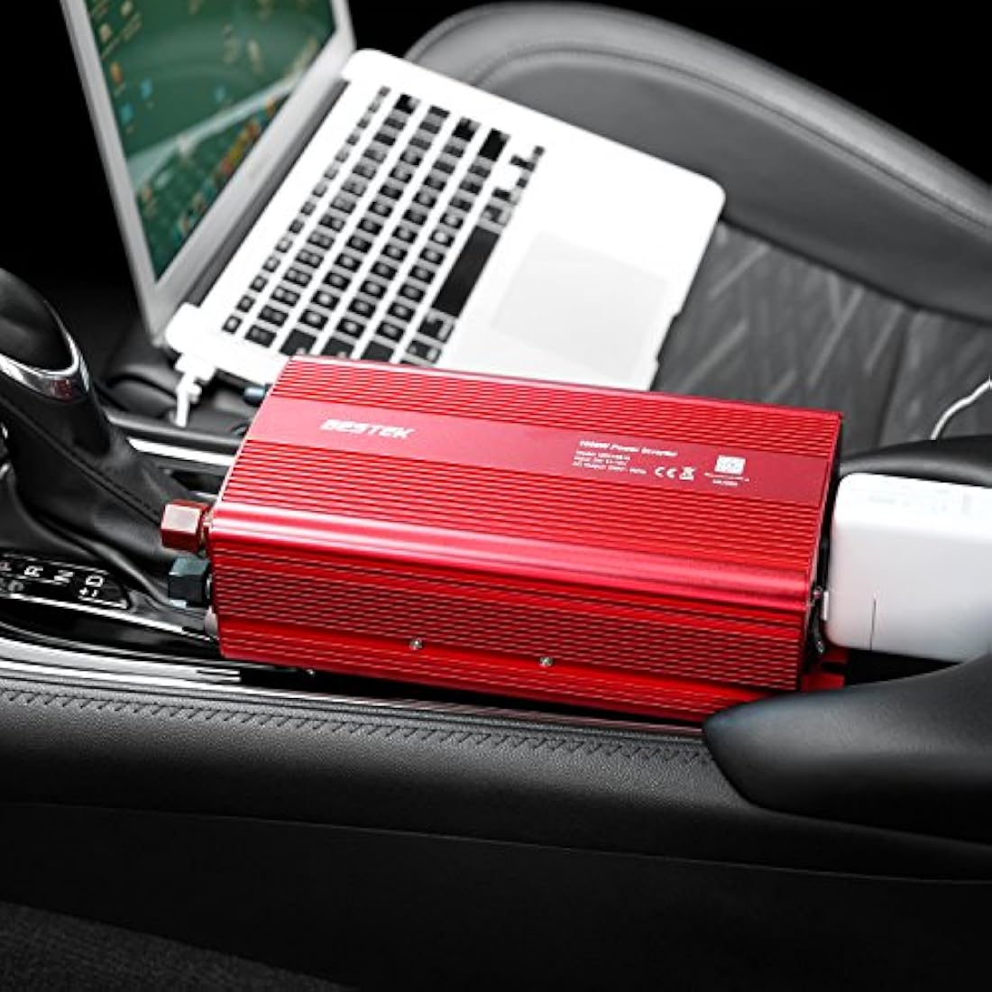 BESTEK 1000W Power Inverter 12V to 240V 230V Voltage Converter with Car 10-gauge Terminal Connection Wire for Battery