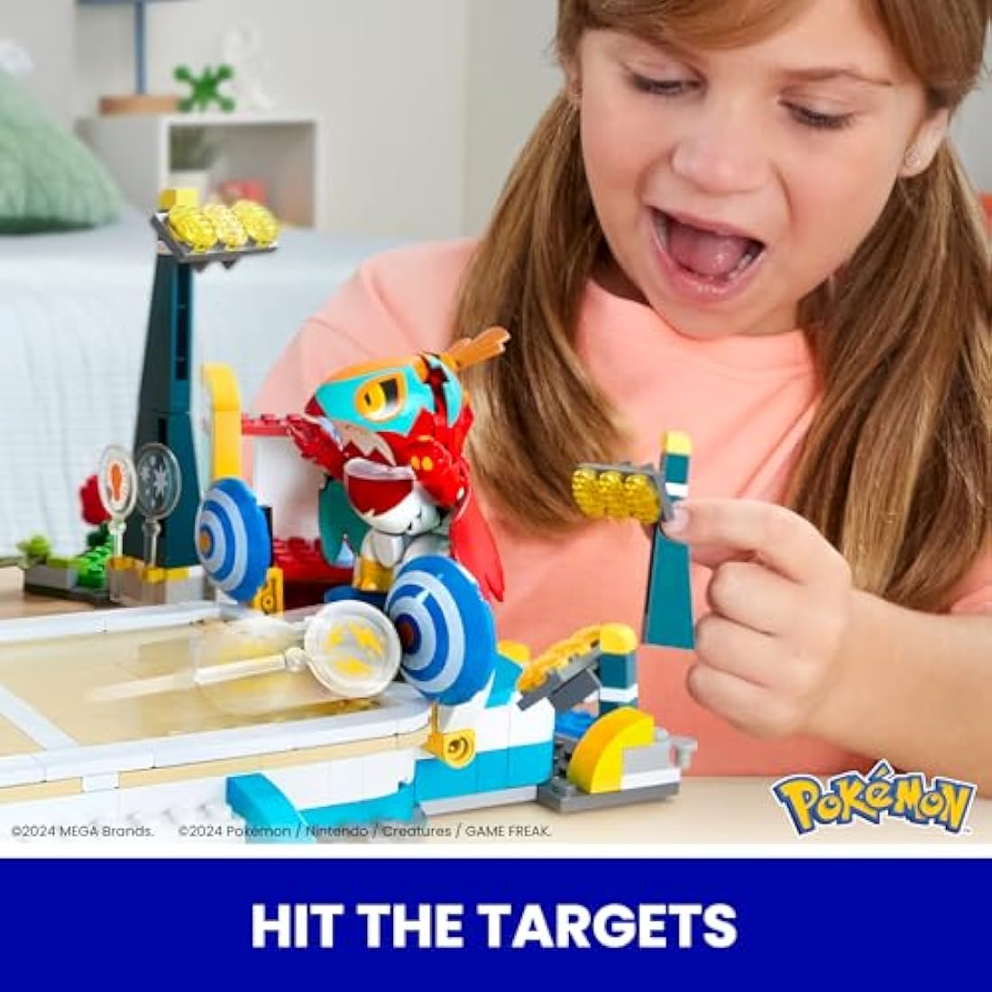 MEGA Pokémon Building Toys Set Training Stadium with 1101 Pieces, 5 Poseable Characters and Battle Play, for Kids, HWR82