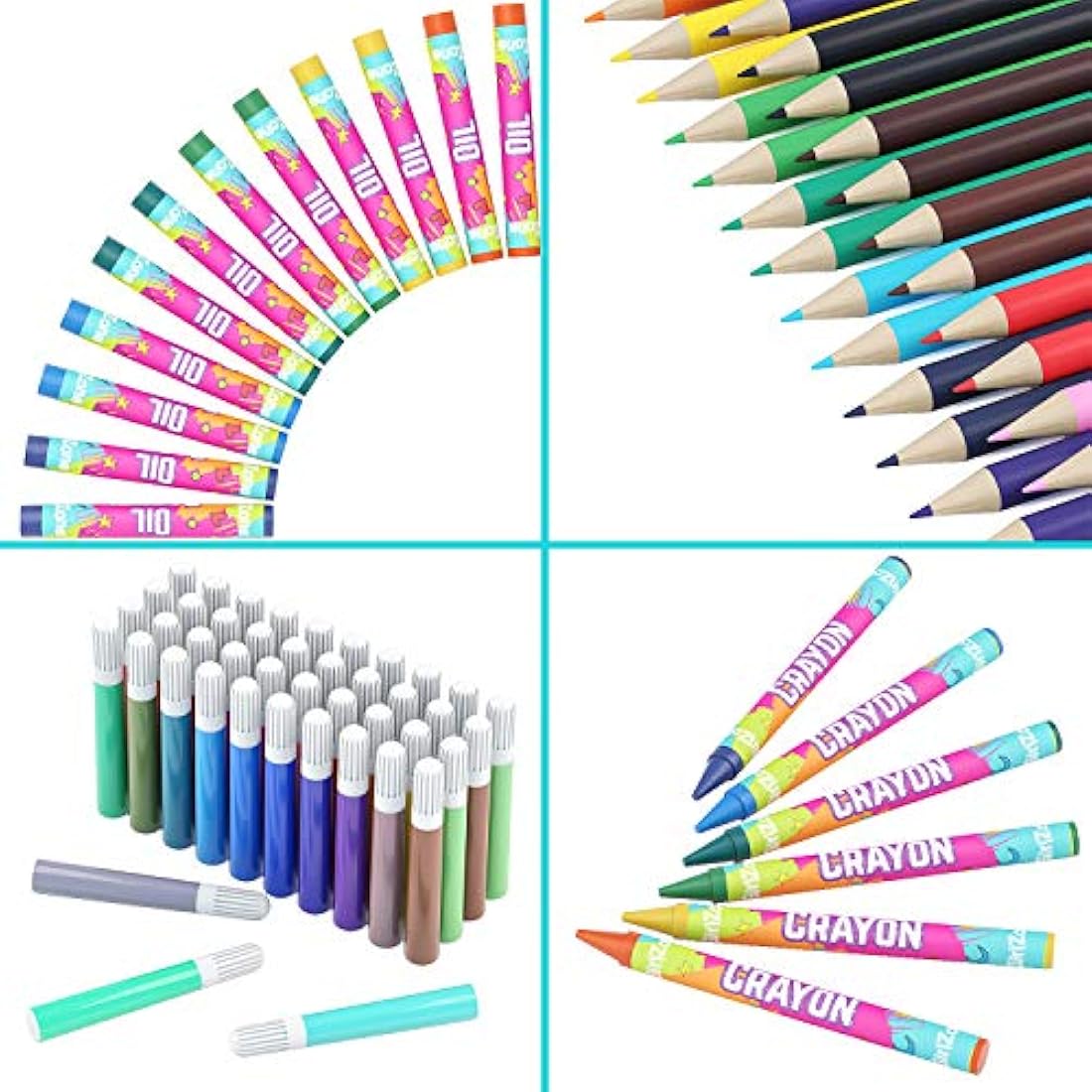 GirlZone Ultimate Art Set for Girls, 118-Piece Awesome Arts and Crafts Kit for Kids, Fun Girls Toys Age 7 Set & Great Gift Idea for Creative Kids