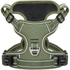 HEELE Dog Harness for Small Medium Large Dogs No Pull Adjustable Padded Reflective Harness with Handle for Walking Training, Green, XS