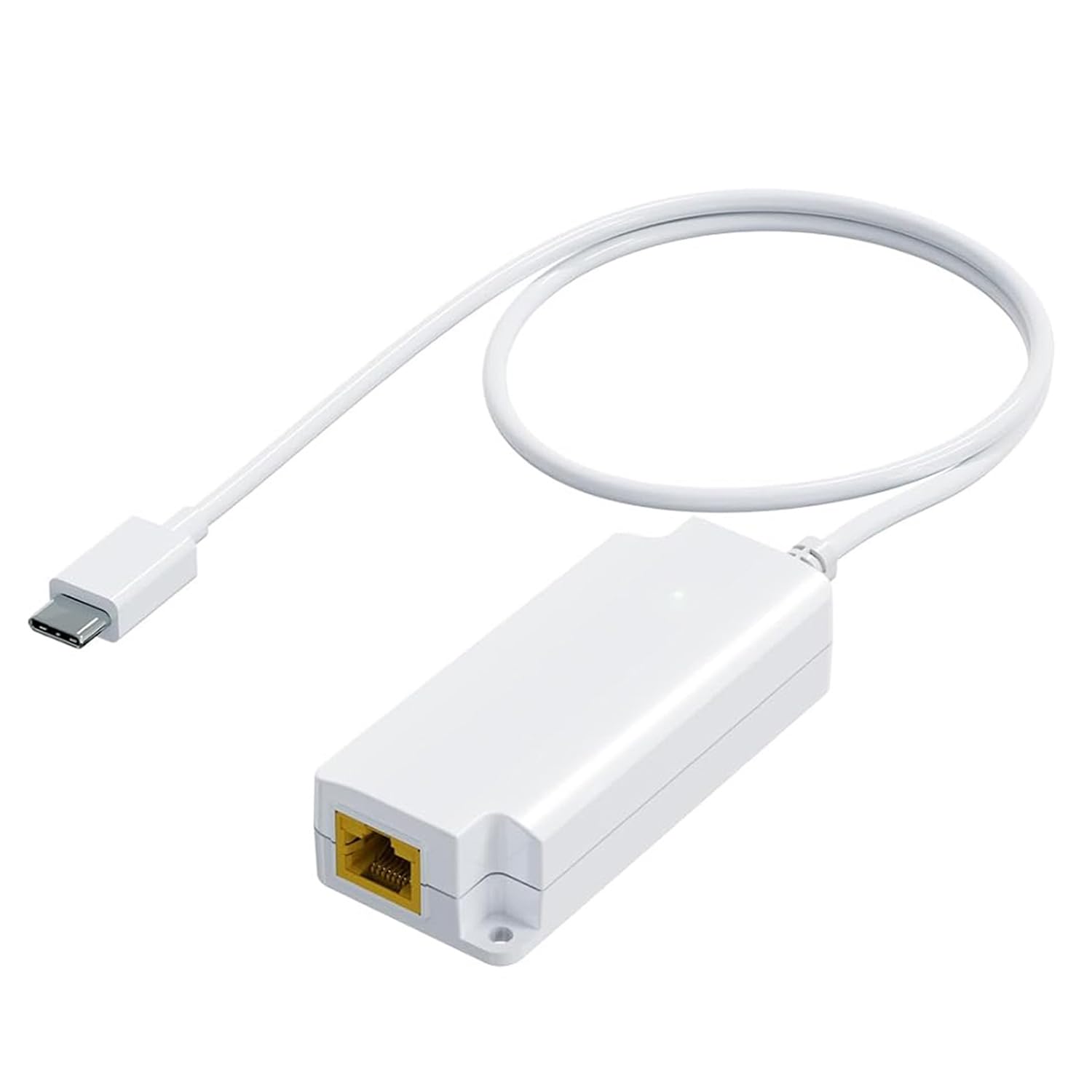 AGILEPOELINK Gigabit PoE to USB C Converter 5V 10W Charging Gigabit PoE USB C Network and Power Supply Adapter, 10/100/1000Mbps High Speed Plug & Play