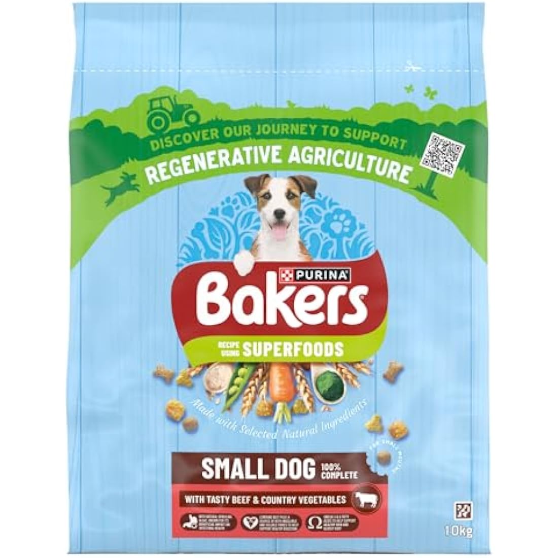 Bakers Small Dog Dry Dog Food Beef & Veg 10kg