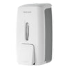 BEZADI 800ml Soap Dispenser Wall Mount, Manual Commercial Household Liquid Gel No Drill Adhesive Hand Sanitizer Dispenser for Kitchen Restroom, ABS