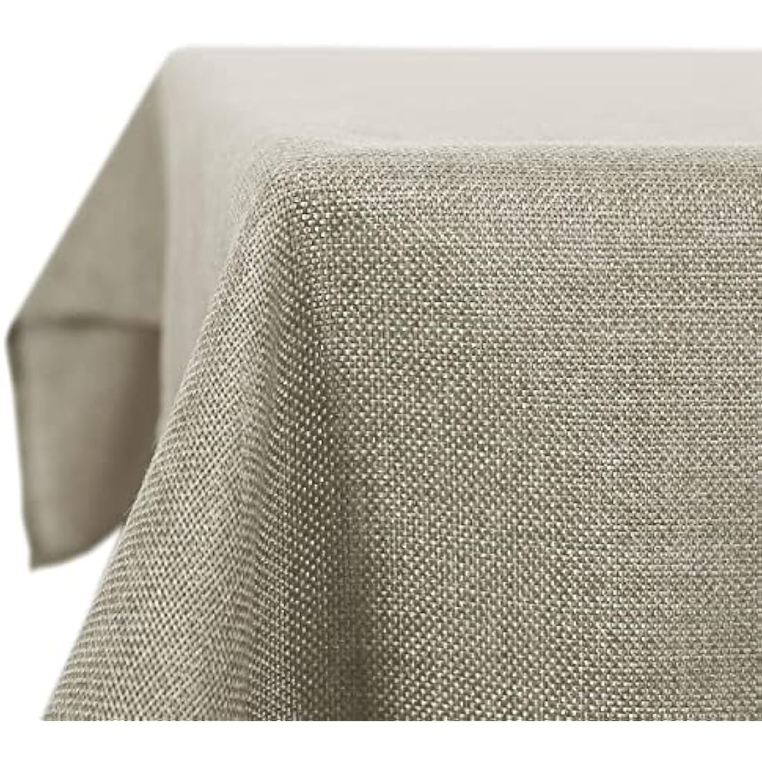 Deconovo Tablecloth Wipeable Faux Linen Table Cover Wrinkle Resistant Table Cloth for Painting 51x63in(130x160cm) Linen