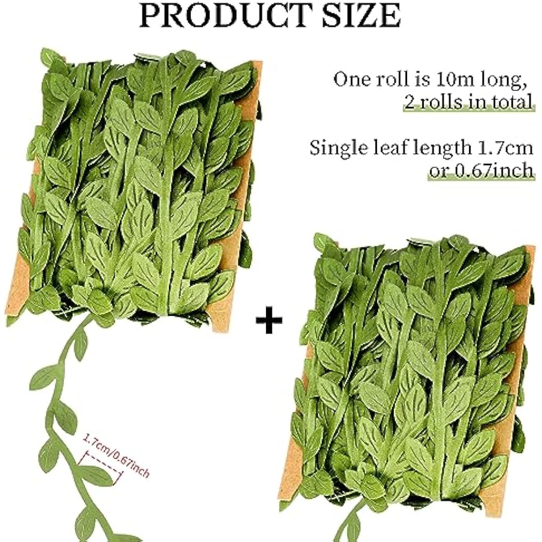 Artificial Vines 65 Ft fake hanging plants silk ivy artificial eucalyptus leaf garland green leaves ribbon trim for Wedding Birthday Party DIY Craft Cakes Garden Wall Decoration