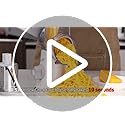 Ourokhome Rotary Cheese Grater Chopper - Vegetable Mandoline Slicer with 3 Interchangeable Ultra Sharp Cylinders Stainless Steel Blades（Blue）