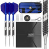 TARGET Darts 975 Ultra Marine 97.5% Tungsten Swiss Point Steel Tip Darts Set with K-Flex