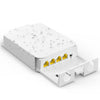 YuanLey Outdoor Gigabit PoE Extender 1 in 3 Out, 802.3af/at 4 Port PoE Repeater IP66 Waterproof, Vlan, Extend Additional 100m(328ft) of Power and Data