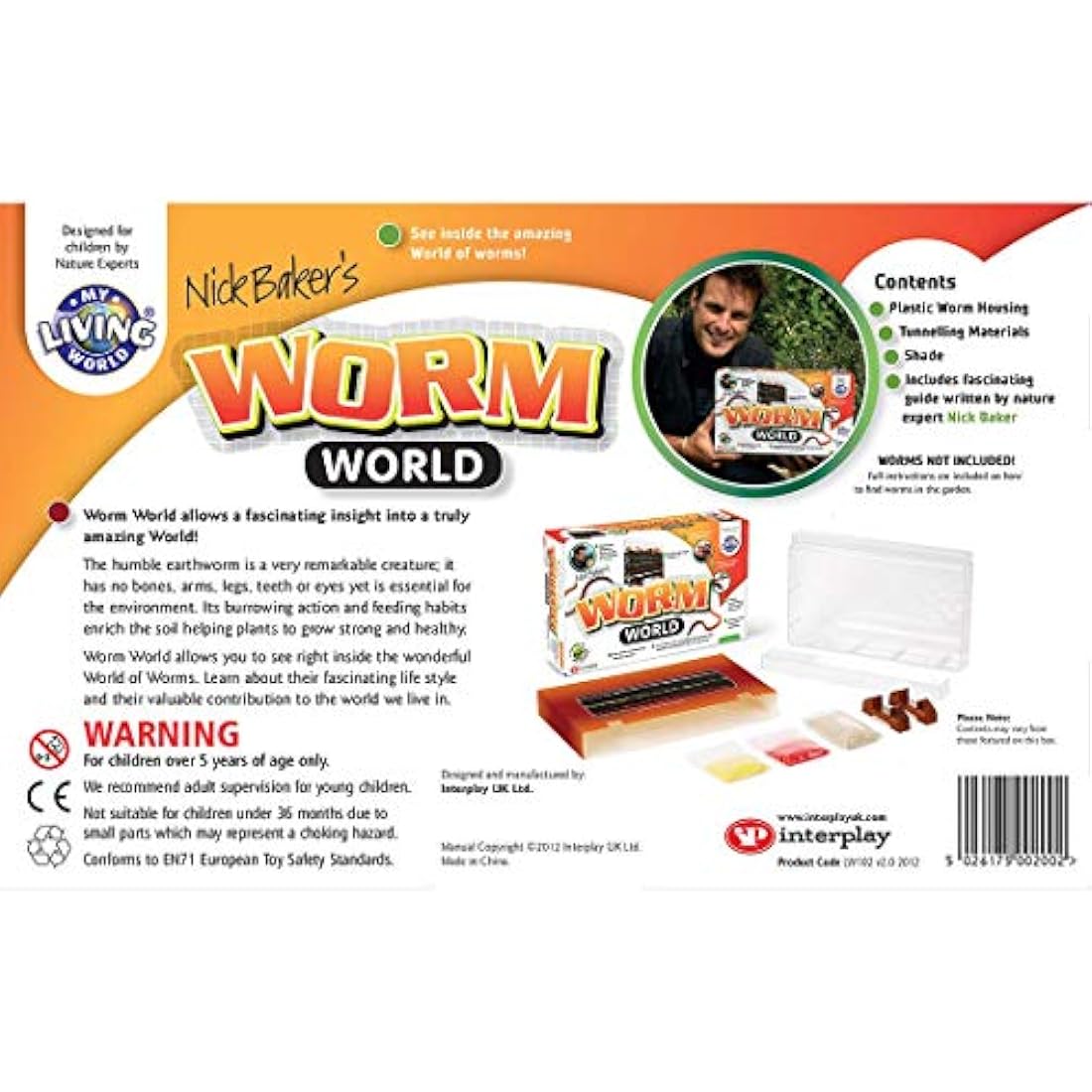 My Living World - Worm World | Discover The Amazing World Of Worms | Includes Easy To Use, Quality Equipment | With 10 Page Fact Filled Bug Guide | For Ages 5+