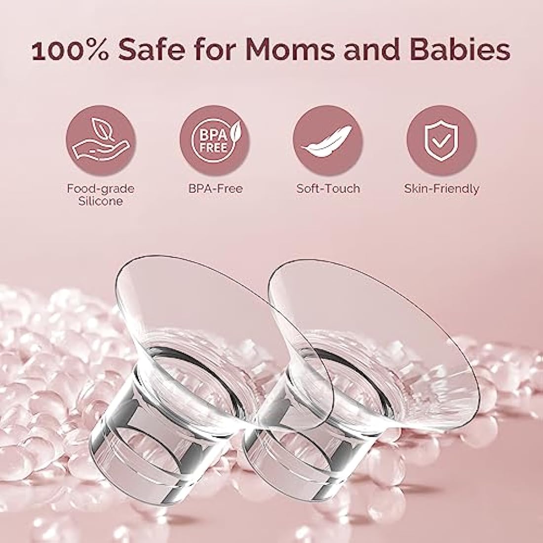 semai Flange Inserts 13mm Breast Pump Parts Compatible with Medela/Momcozy S12 Pro/S9 Pro/S12/S9/Spectra/Elvie 24mm Breast Pump Shields/Flanges, Reduce 24mm Nipple Tunnel Down to Correct Size, 4PCS