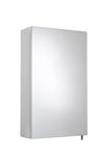 Croydex Cullen White Steel Bathroom Mirror Cabinet, Single Door Cabinet with Adjustable Internal Shelf, Pre-Assembled & All Hardware Included, Help