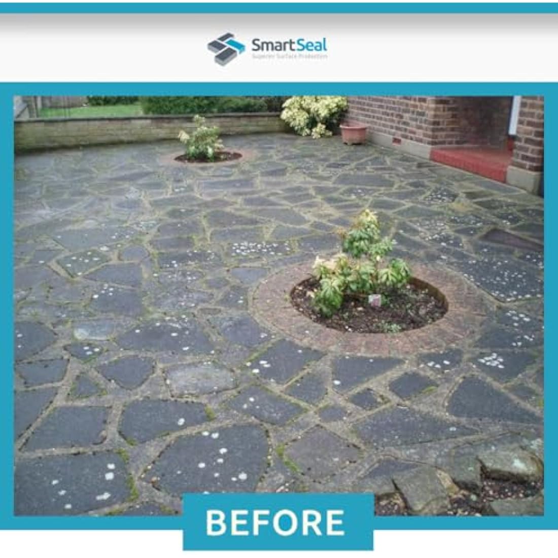 SmartSeal Patio Cleaner Xtreme - Powerful Easy To Apply Patio Cleaner Fluid - Highly Concentrated Patio Black Spot Remover and Paving Slab Cleaner - Eradicate Stubborn Patio Black Spots (5 Litres)