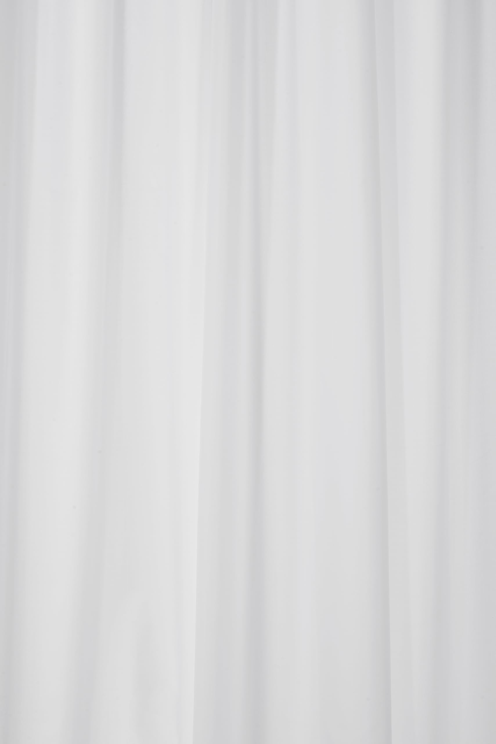 Croydex GP85115 Professional Plain White Water-Resistant Textile Shower Curtain 1800 X 2000mm