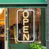 LightingWill LED Neon Open Sign, 23"x 12" Ultra Bright Open Signs for Business, Light Up Signs for Business Window, Coffee Shops, Stores, Restaurants Bars Hotel, Yellow/White, Vertical