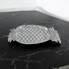 33CM NICKEL PLATED PINEAPPLE SERVING TRAY