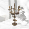 57CM GOLD METAL CANDLE HOLDER