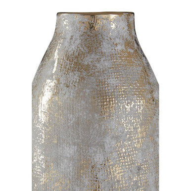 Orvena Large Grey and Gold Ceramic Vase