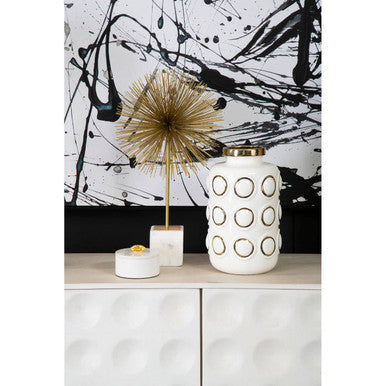 Mirano Gold Finish Starburst Sculpture
