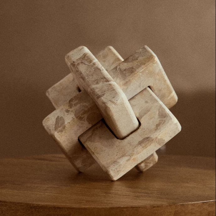 Santino Chocolate Marble Knot Sculpture