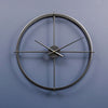 Kent 60cm Dia Large Black Finish Wall Clock