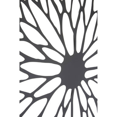 Trento Medium Black Frame Floral Design Wall Art