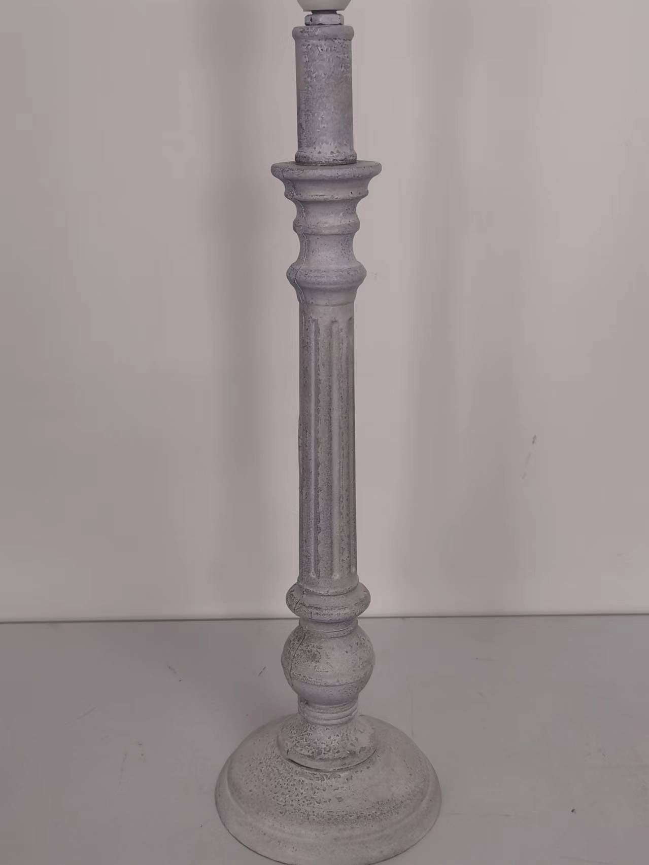 Lamp and Shade - L12 x W12 x H54 cm - Cream