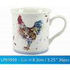 Lesser & Pavey 3.25-Inch  Fine China/Porcelain Country Cockerel Suffolk Mug, Multi-Colour