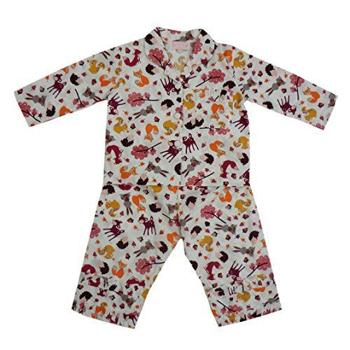 powell craft woodland print pyjamas 10- 12 yrs
