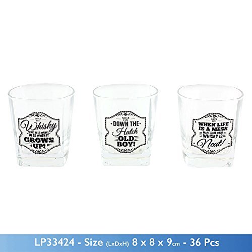Brand New Gents slogan Whiskey Spirits Glass Tumber 3 designs (Down the Hatch)