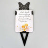 Little Angel Memorial Remembrance Verse With Grave Butterfly Ground Stake