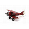 Large Red Metal WW1 German Bi-Plane