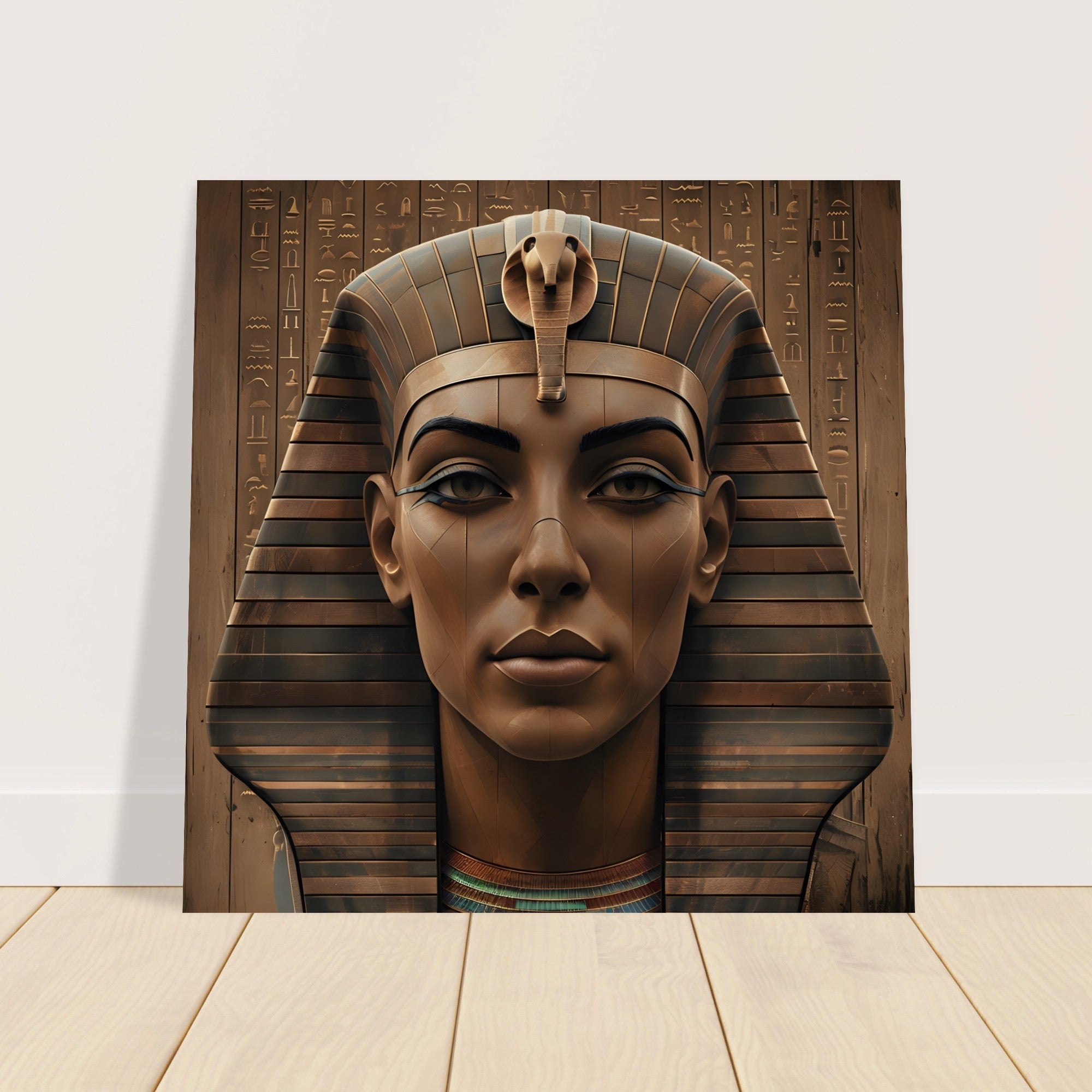 Ancient Egyptian Pharaoh Digital Artwork – Modern Wall Art Print