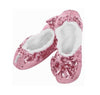 Snoozies Ballerina Bling Kids Childrens Fluffy Slippers (Large | 2-3, Pink)