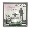 Daughter is a gift of love Reflections from the Heart Mirrored Tealight