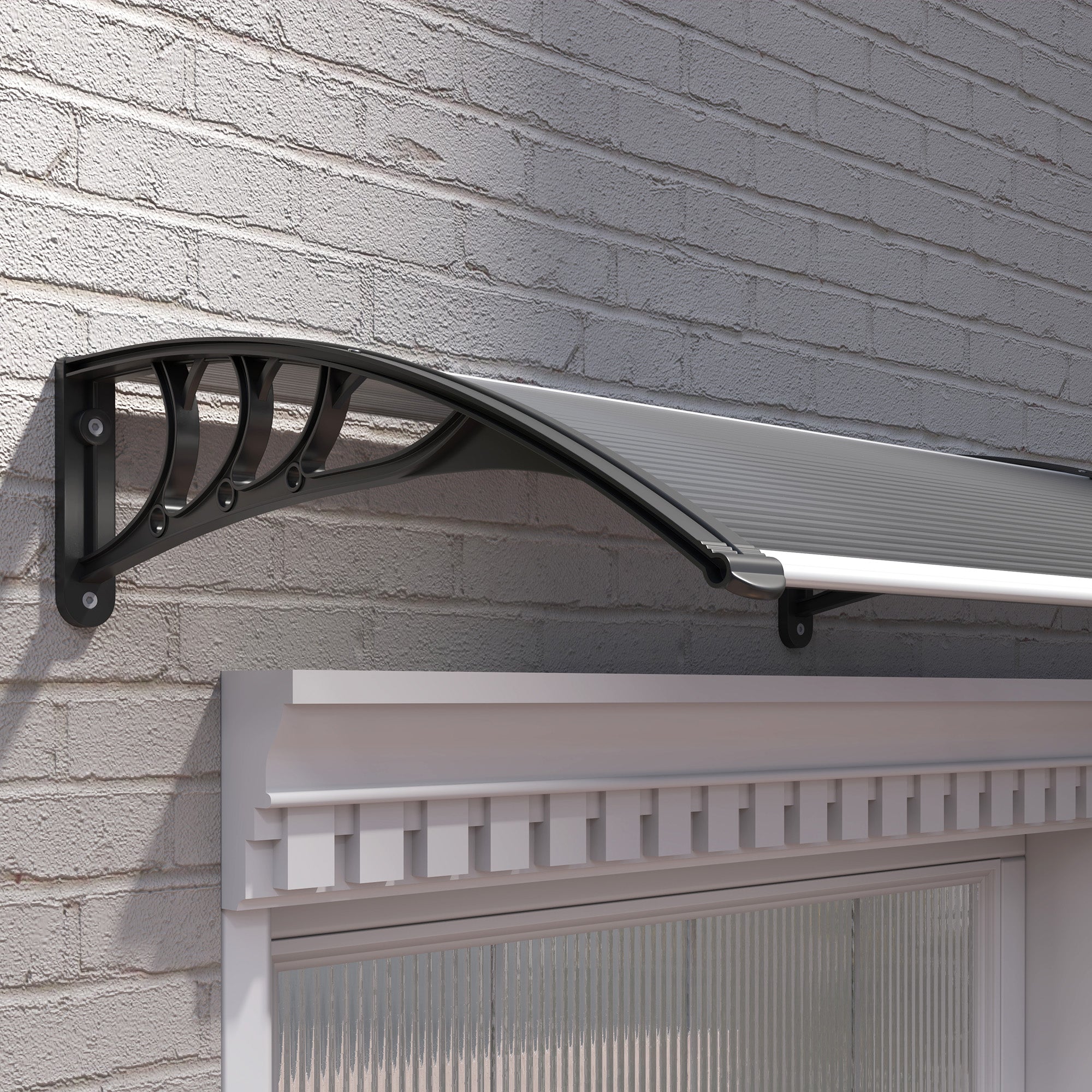 Outsunny Door Canopy Awning Outdoor Window Rain Shelter for Door 196 x 75cm