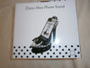 dotty shoe phone stand polka dot  red