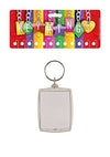 12 x Photo, Id Card Holder Keychain