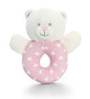 Baby Bear Ring Rattle - 12cm (Pink)