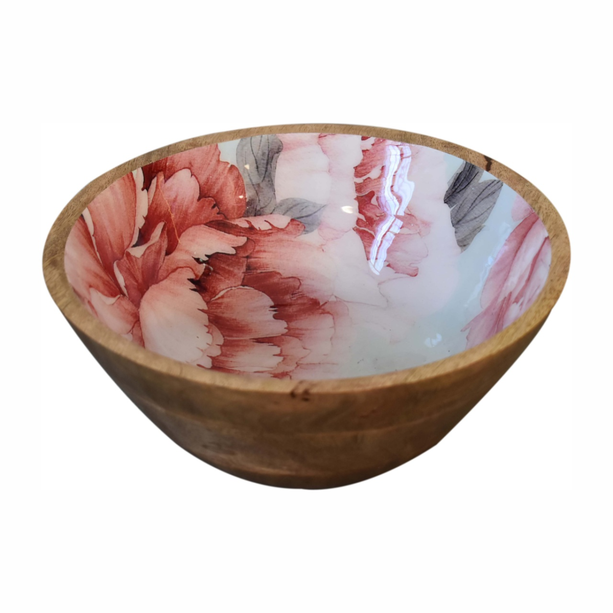 Artisan Furniture Serveware - Pink Floral Bowl Set of 2