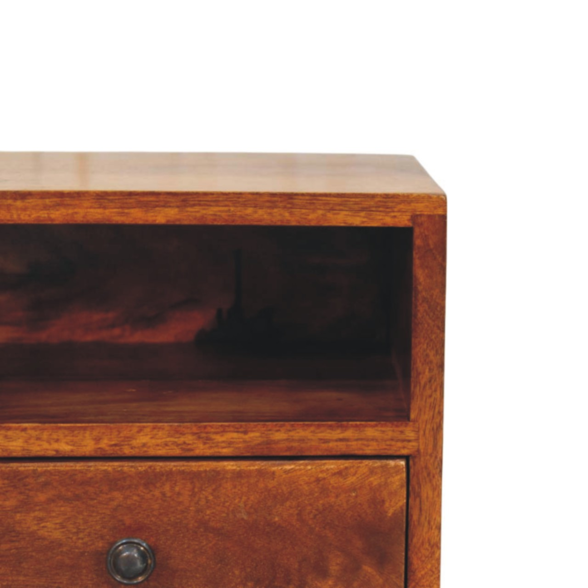 Artisan Furniture Solid Wood Solis 1-Drawer Chestnut Wall Mounted Nightstand