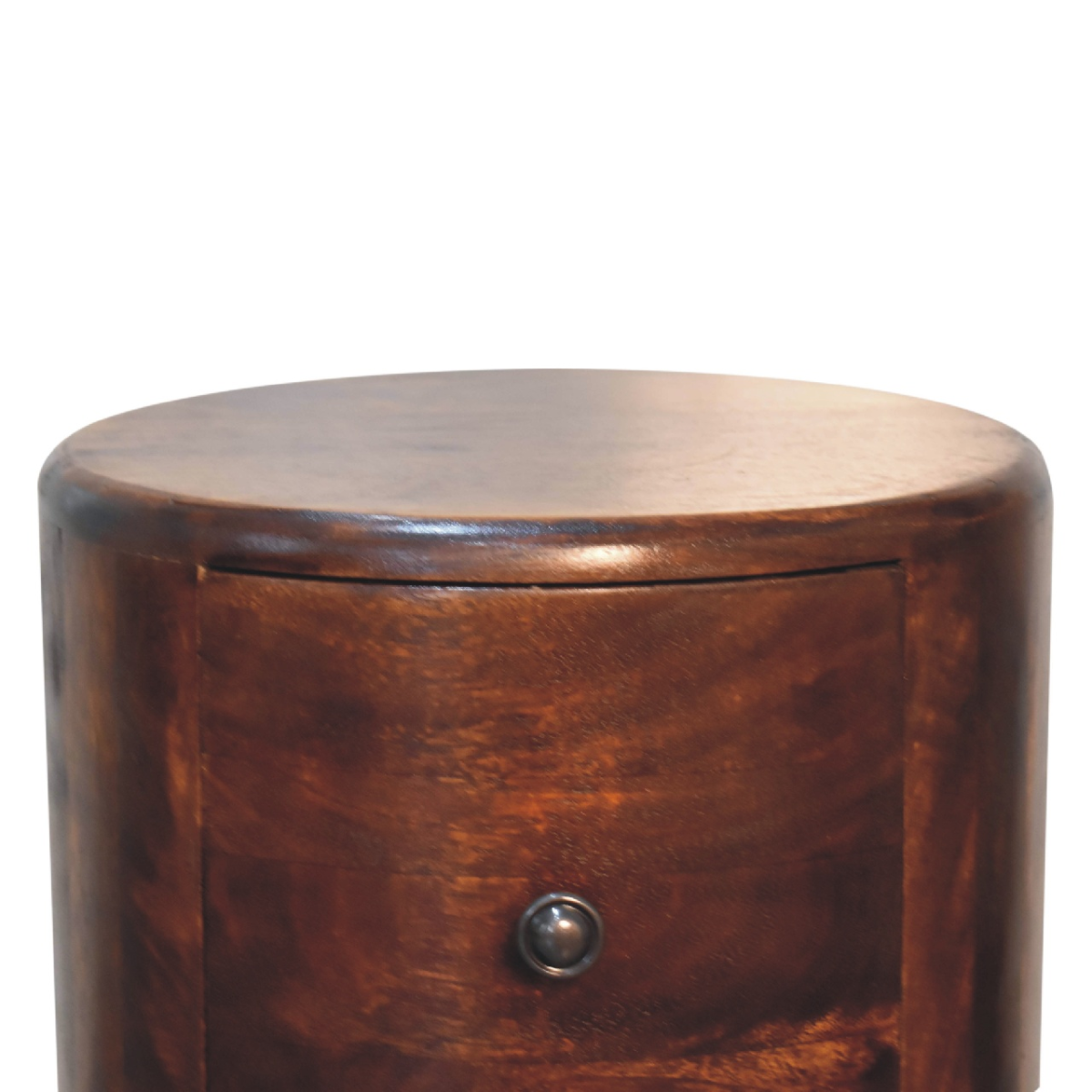 Artisan Furniture Solid Mango Wood Chestnut Drum Chest