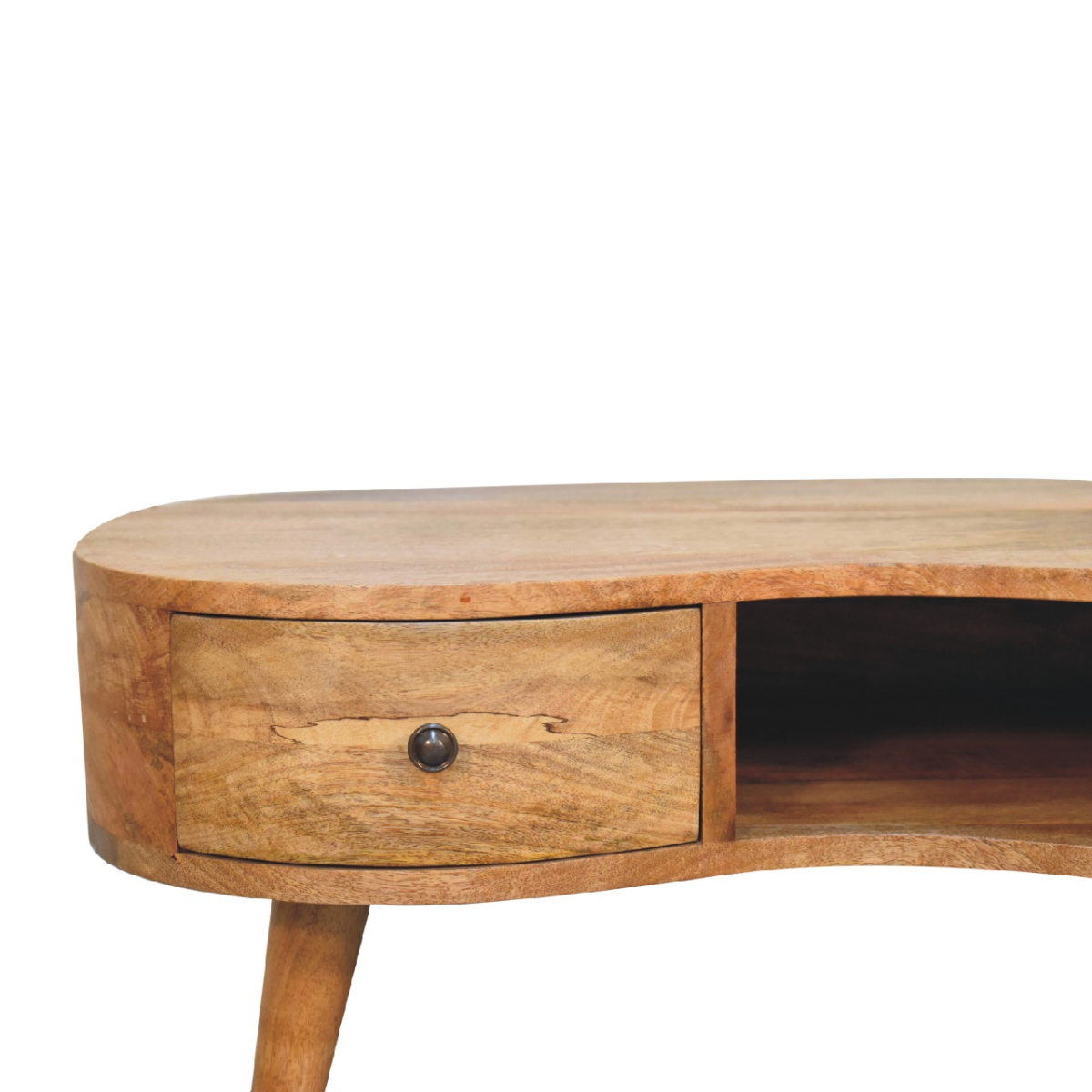 Artisan Furniture Solid Wood Oak-ish Wave Coffee Table