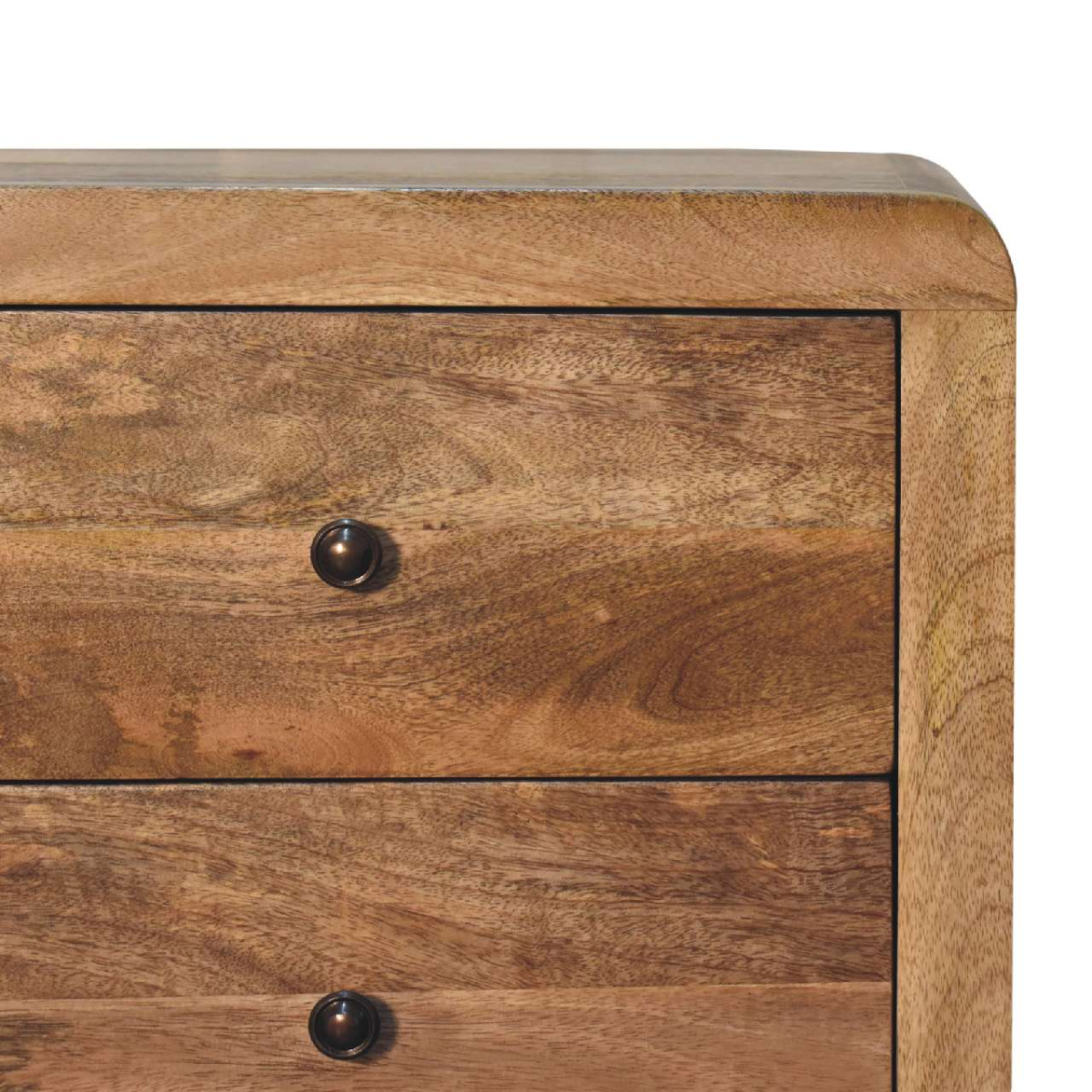 Artisan Furniture Solid Wood Aspen Oak-ish 3 Drawer Bedside