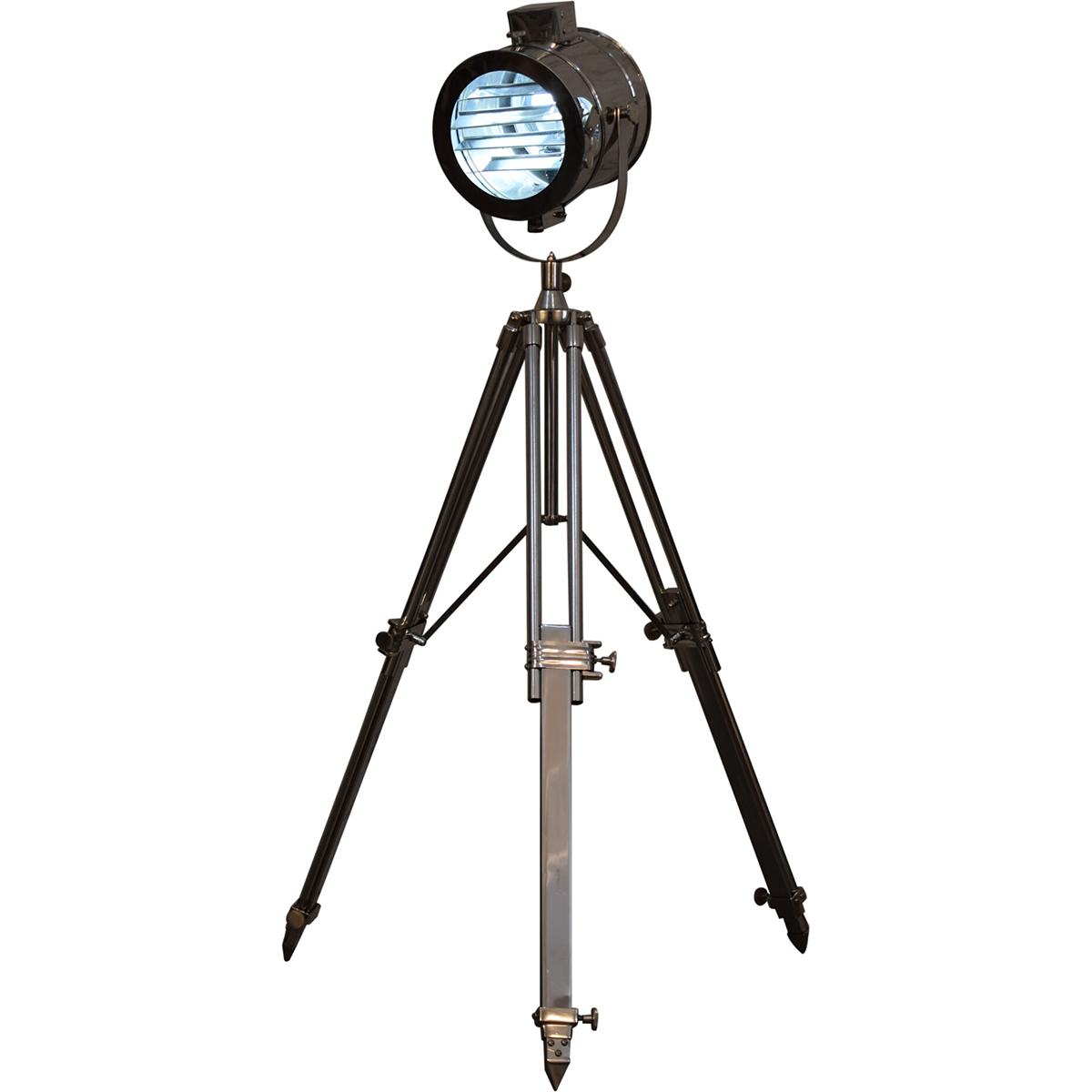 Artisan Furniture Chrome Tripod Spotlight Floor Lamp