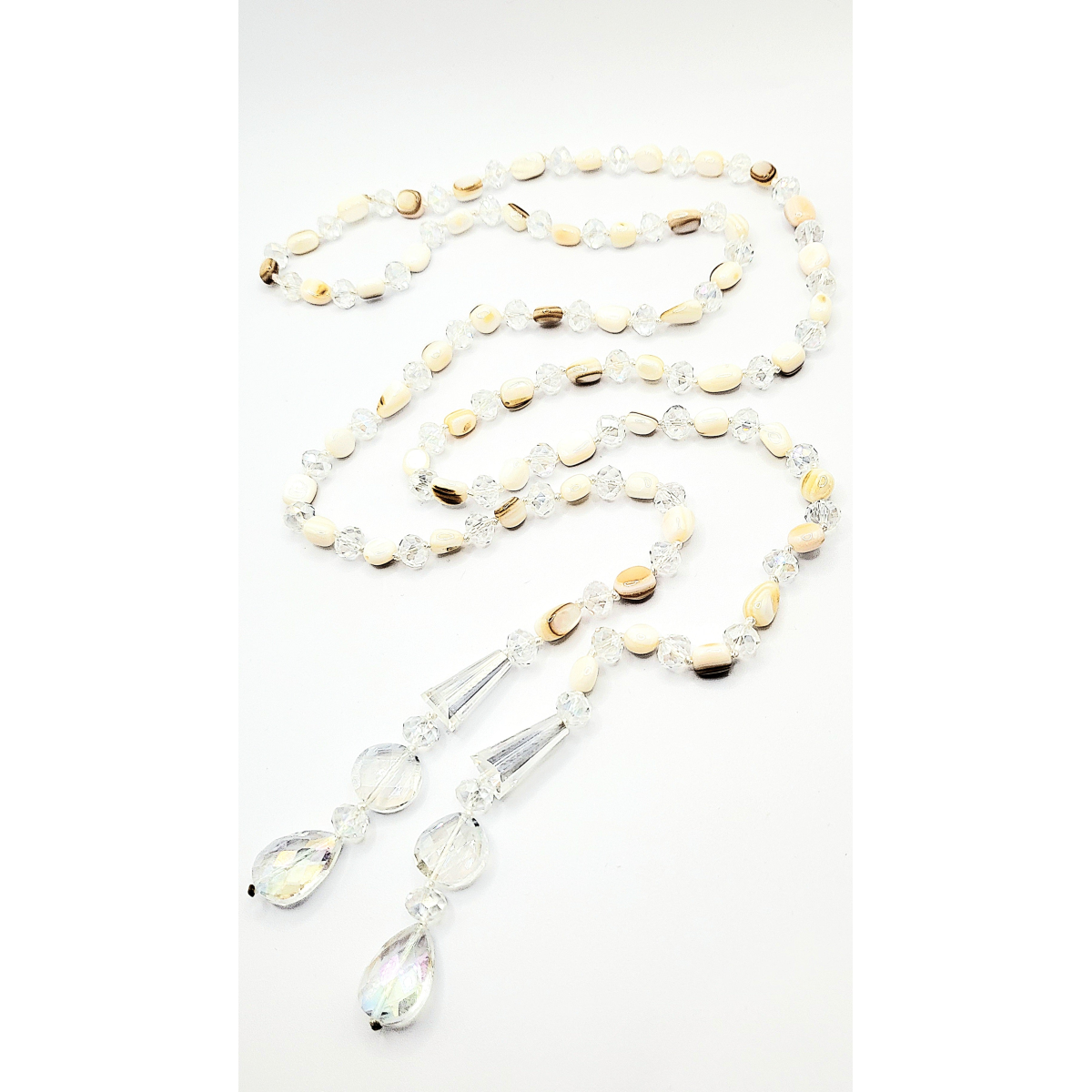 Resin Boho Long Beaded Open Necklace