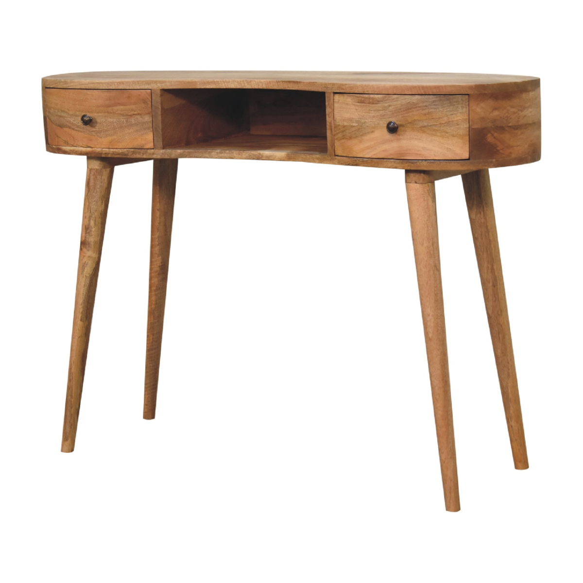 Artisan Furniture Solid Wood Oak-ish Wave Writing Desk