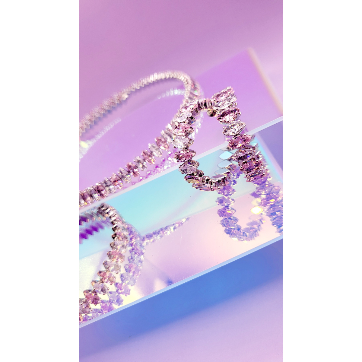 Aurora Crystal Trio Choker, Bracelet & Earrings