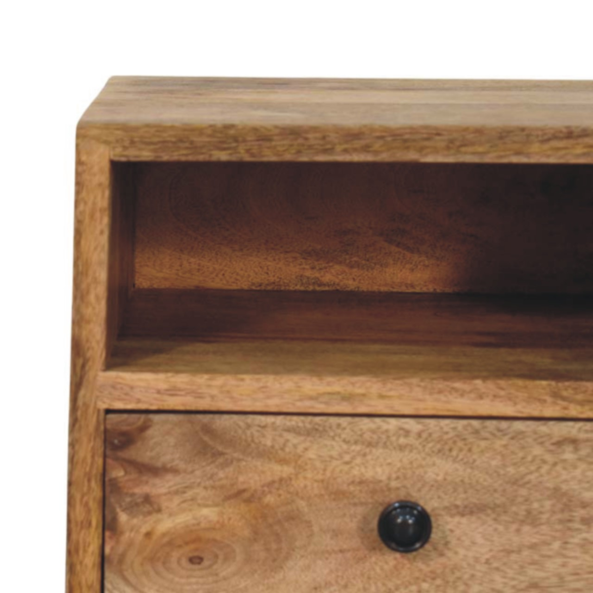 Artisan Furniture Solid Wood Solis 1-Drawer Oak-ish Wall Mounted Nightstand
